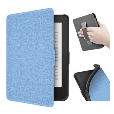 Imagem de enoxboo Capa para Kobo Clara HD de 2018, 6 Polegadas, Estojo com TPU Mole Traseiro e Alça de Mão, Tampa para Ereader com Fechamento Magnético
