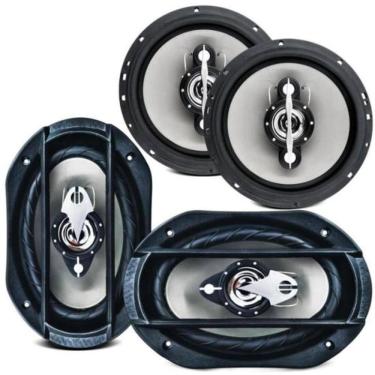 Imagem de Kit com 2 ALTO-FALANTES 6X9? e 6? Quadriaxial Leson LS6 140W