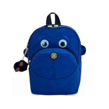 Imagem de Mochila Infantil  Kipling Fester Azul  com Macaquinho