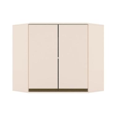 Imagem de Módulo Cozinha Henn Connect Armário Canto Oblíquo 2 Portas 83cm Off White