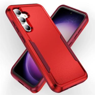 Imagem de Bolsa à prova de choque capa traseira para Samsung Galaxy S23 FE 5G S24 S22 Plus S21 S20 FE S23 Ultra A35 A55 A15 A14 A54 A53 Acessórios, vermelho, para Galaxy S21 Plus