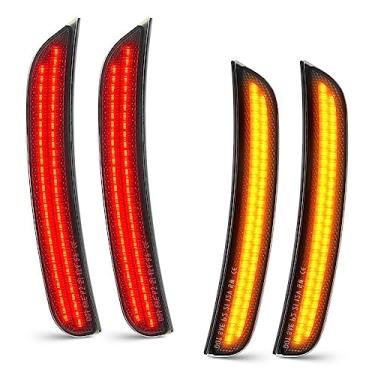 Imagem de NEIFILES Luzes de LED laterais para Dodge Charger 2015-2021 lâmpadas de para-choque dianteiro traseiro pacote com 4