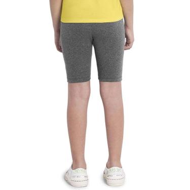 Imagem de Bermuda infantil meninas ciclista cinza Rovitex-Feminino