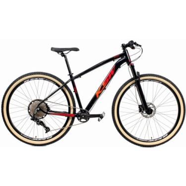 Imagem de Bicicleta Aro 29 Ksw Xlt 12v Garfo com Trava K7 11/50 Freios Hidráulicos Kit 1x12 Pedivela Coroa 34t (Preto/Vermelho/Laranja, 15)