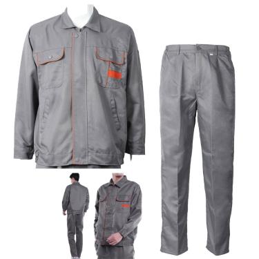 Imagem de Conjunto Uniforme EPI  Listra Refletiva Obra Construçao Civil Profissional Eletricista Prestador de Serviço