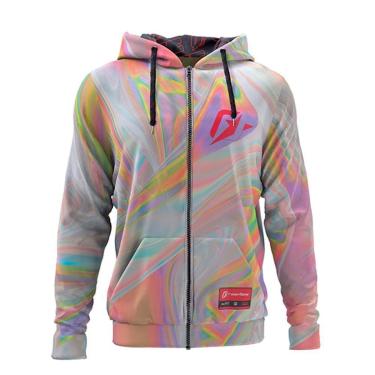 Imagem de Moletom Com Zíper Holográfico Translúcido - G2-Unissex