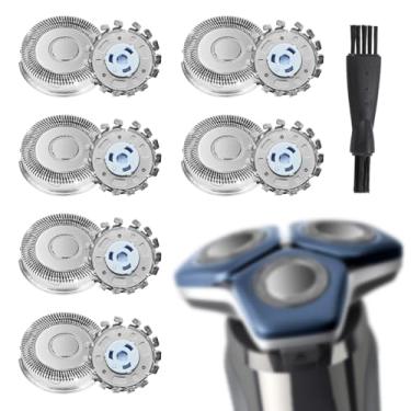 Imagem de Xerteam - 6 Cabeças de Barbear SH71 Compatíveis com Philips S7XXX e S5XXX Angular, Inclui Escova de Limpeza