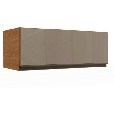 Imagem de Aéreo Basculante de 800mm com 1 Porta e Vidro de Madeira Canela