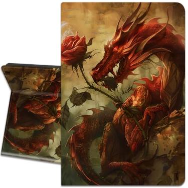 Imagem de Capa para Samsung Galaxy Tab A7 Lite de 8,7 polegadas 2021 (SM-T220/T225/T227), suporte inteligente multiângulo fino com função hibernar/despertar automática para Galaxy Tab A7 Lite, dragão rosa