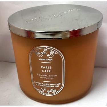 Imagem de Bath and Body Works, Vela branca de 3 pavios com óleos essenciais - 411 g - Aromas essenciais 2021! (ParisCafe)