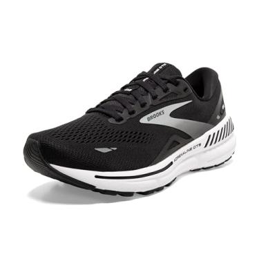 Imagem de Brooks Tênis de corrida masculino Adrenaline GTS 23 Supportive, Preto/branco/prata, 38