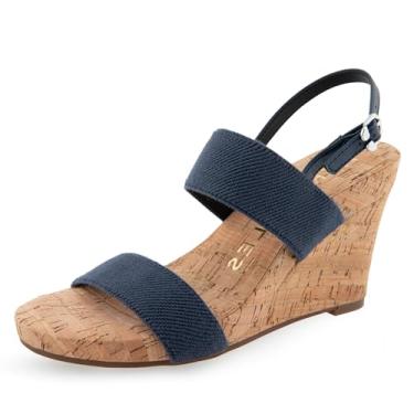Imagem de Aerosoles Sandália feminina Paxton Wedge, Combo azul-marinho, 40