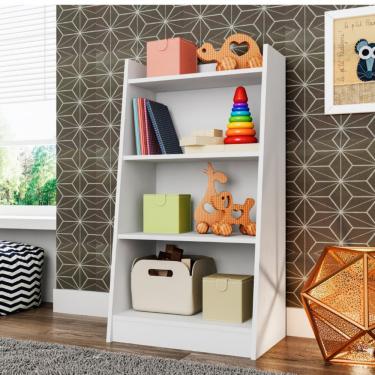 Imagem de Estante Infantil Multiuso 4 Prateleiras Montessoriano Meu Fofinho Art in Moveis - Branco