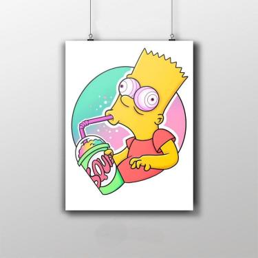 Imagem de Placa Decorativa Bart Simpson Brisado Desenho