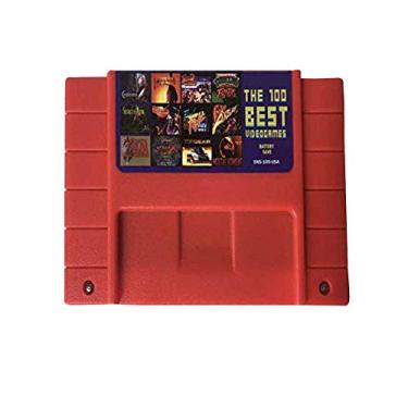 Imagem de Ultimate Retro Classic Gaming Collection: 100-in-1 Multi-Game Cartridge for SNES - Classic 16-Bit Games Red