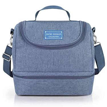 Imagem de BOLSA TERMICA C/ 2 COMPARTIMENTOS [JOY] cor:azul