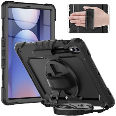 Imagem de Timecity Capa para tablet Samsung Galaxy Tab S10+/S9 Plus FE 5G de 12,9 polegadas - Capa protetora resistente com protetor de tela, suporte, alça de ombro e suporte para caneta S | adequada para