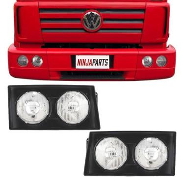 Imagem de Par Farol Principal Caminhão Vw Titan 2003 A 2005 Duplo H1H1 - NINO