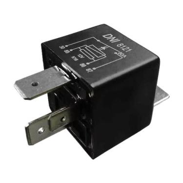 Imagem de Rele Auxiliar Universal 80A 12v 4 terminais 2 Largos Selado - DNI