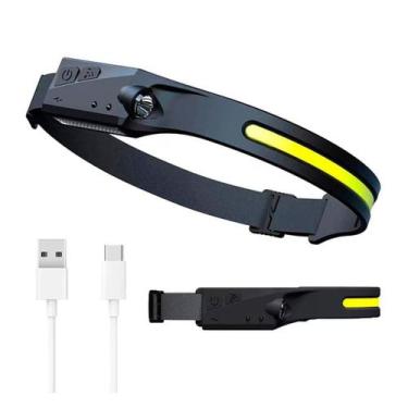 Imagem de Farol Lanterna De Cabeça Capacete Recarregavel Com Sensor - BELLATOR