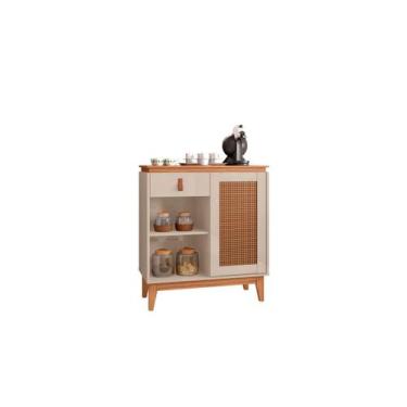 Imagem de Aparador café rubi vintage1porta e 1gaveta off white/noce - CASAD, Off