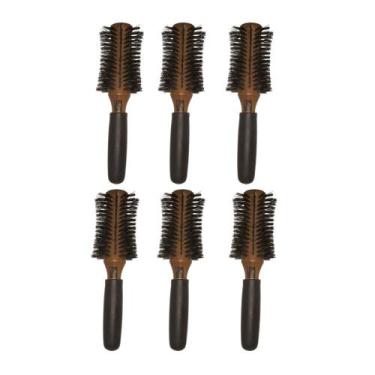 Imagem de 6UN Escova Profissional Madeira Cerdas Mista Marco Boni