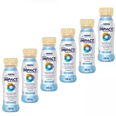 Imagem de Impact Nestlé Kit C/6 Frascos 200ML  (escolha o Sabor) - Nestlé Impact
