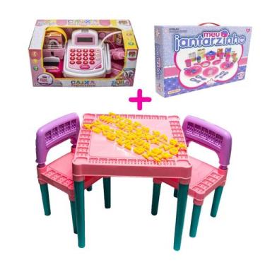 Imagem de Mesa Didática + Brincando Casinha Jantar Caixa Registradora - Tritec B
