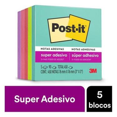 Imagem de POST-IT Supernova 76MM X 76MM 5 Blocos de 90 Folhas 3M