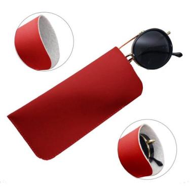Imagem de Kit 15 Estojo Para Armação Oculos De Sol Feminino Case Portatil Fino d