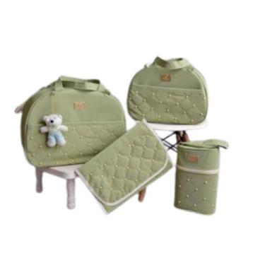 Imagem de Bolsa Maternidade Com Trocador De Fraldas - BabbyMania, Verde 