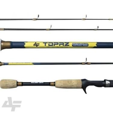 Imagem de Vara Topaz 1,80mts 6-12lbs Carbono Para Carretilha Ação Média Cabo em 