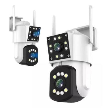 Imagem de Design Elegante em Branco: Câmera Smart Wi-Fi à Prova D'água com Zoom 
