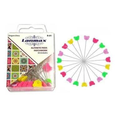 Imagem de Alfinete Para Patchwork Cabeça De Urso 50 Unidades - LANMAX