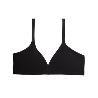 Imagem de Sutiã DelRio 40354 Infantil, Preto, G (10-12 anos)