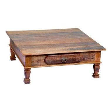 Imagem de Mesa de Centro Rústica Nikko em Madeira de Demolição - Cód 1801 - Barr