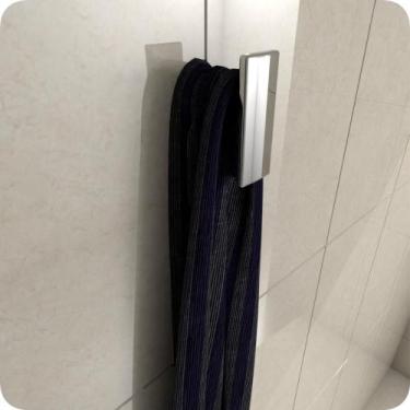 Imagem de Cabide Para Banheiro De Parede Cromado Master Dupla Fixação - CasaMóve