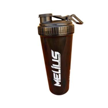 Imagem de Coqueteleira Shaker - 650ml -  Garrafa Academia - Melius, Preto