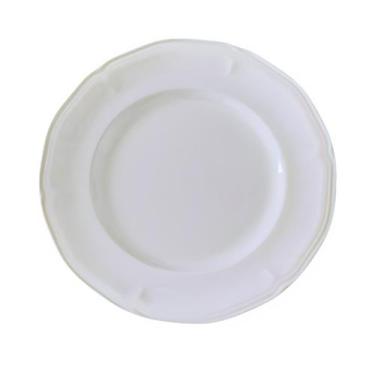 Imagem de Prato Sobremesa Branco Melamina Premium Leve  Plástico Resistente 17cm