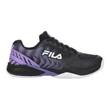 Imagem de Fila Volley Zone Tênis feminino Pickleball, Preto/roxo áster/branco, 35