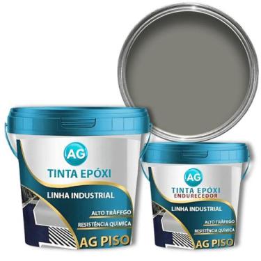 Imagem de Tinta Epoxi Industrial Cinza Concreto AG - RAL7023 - Resinas ag, 6KG