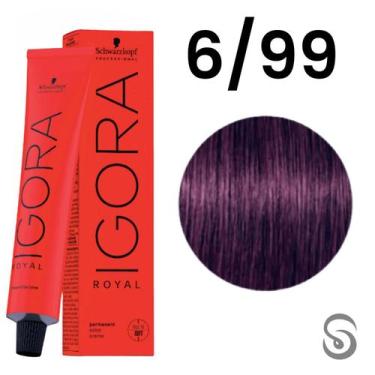 Imagem de Schwarzkopf Igora Royal Coloração 6/99 Louro Escuro Violeta Extra 60ml