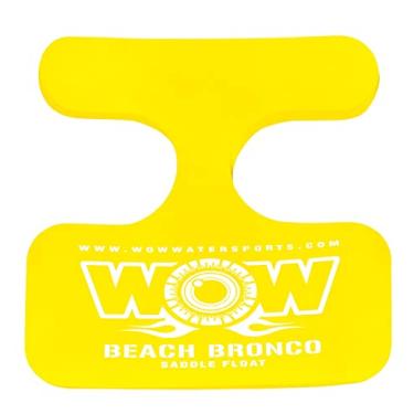 Imagem de WOW Sports Selim flutuante de espuma para adultos e crianças, assento de piscina para 1 pessoa, acessórios de água amarelos, 53 x 50 x 4 cm
