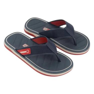 Imagem de Chinelo Cartago Masculino Malaga Bege Azul Vermelho, Bege, Azul, Verme
