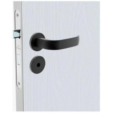 Imagem de Fechadura Banheiro Soprano 778 Icaro Soprano Roseta Preta