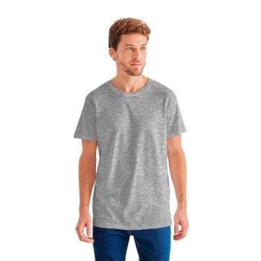 Imagem de Camiseta Básica Algodão Premium Unissex Reserva, PP, Cinza mescla clar