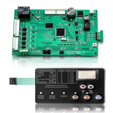 Imagem de VODCACA Kit de placa de controle de aquecedor de piscina 42002-0007S 461105 compatível com piscina Mastertemp & Sta-Rite Max-E-Therm NA/LP Series