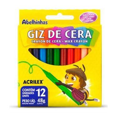 Imagem de Giz de Cera 12 Cores - Acrilex