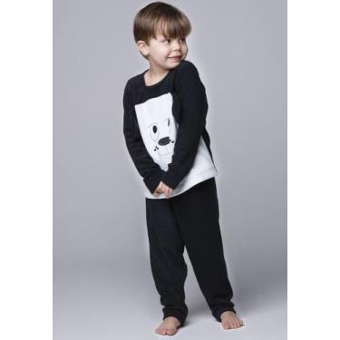 Imagem de Kit 5 Pijamas Longo Vekyo Infantil Inverno Plush Cachorrinho, G, Mulhe