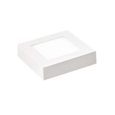 Imagem de Painel de Led Blumenau Sobrepor Quadrado 6w de 6500K Luz Branca, Bivol